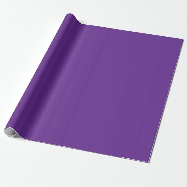 Benutzerdefiniertes Template Solid Color Royal Lil Geschenkpapier (Ungerollt)