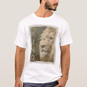 Benutzerdefiniertes Template Trendy Lion White Col T-Shirt