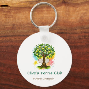 Benutzerdefiniertes Tennisklub-Tasche-Tag & Schul- Schlüsselanhänger