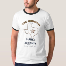 Benutzerdefiniertes Texas-Familientreffen-Emblem-T