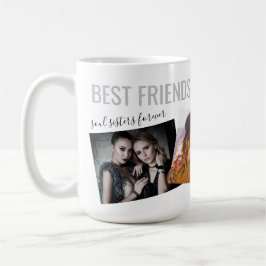 Benutzerdefiniertes Text 3 Fotos Beste Freundschaf Kaffeetasse