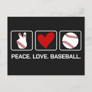 Benutzerdefiniertes Text- und FarbBaseball Postkarte