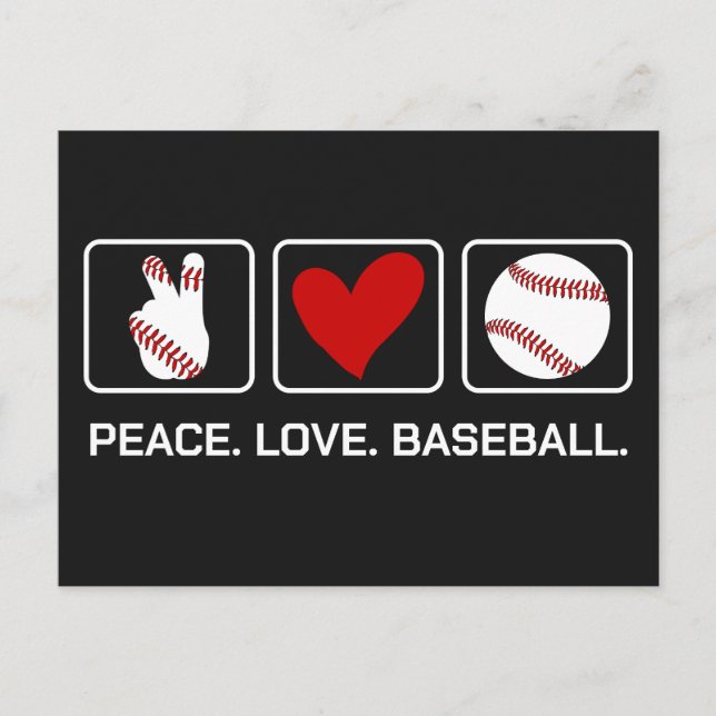 Benutzerdefiniertes Text- und FarbBaseball Postkarte (Vorderseite)