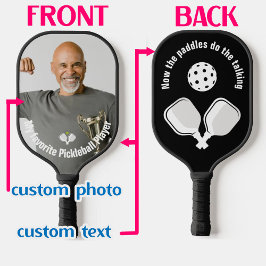 Benutzerdefiniertes Text- und Foto-Paddel Pickleball Schläger