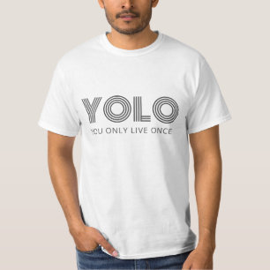 Benutzerdefiniertes Text-YOLO T-Shirt