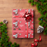 Benutzerdefiniertes Textabbbing TanzSanta Geschenkpapier<br><div class="desc">Weitere Weihnachtsartikel finden Sie in meinem Geschäft.</div>