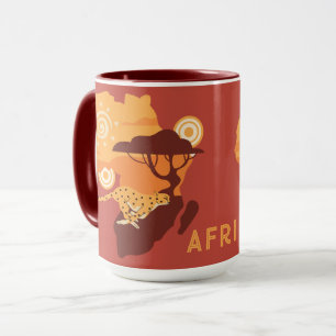 Benutzerdefiniertes TextAfrika Tasse