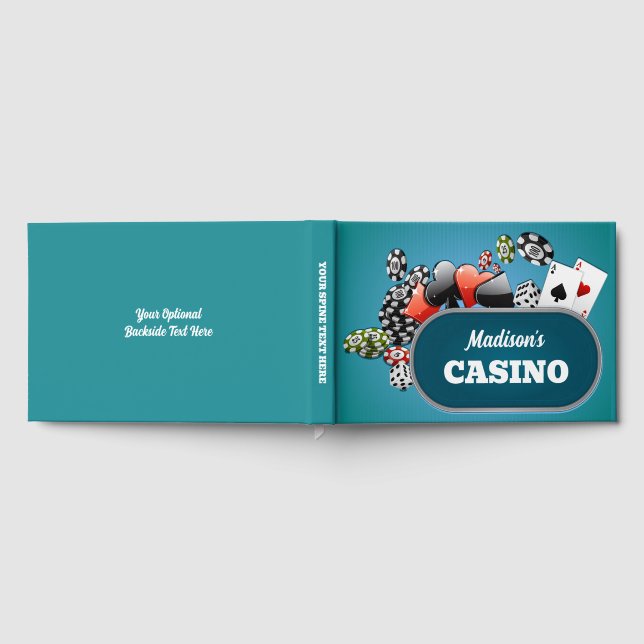 Benutzerdefiniertes TextCasino / Poker Gästebuch (Voll)