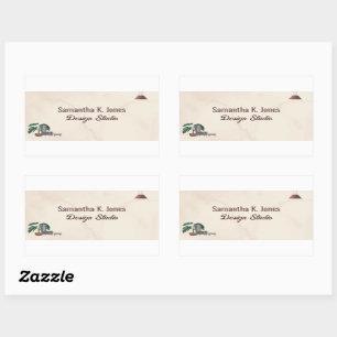 Benutzerdefiniertes Textdesign Studio - Marburg-La Rechteckiger Aufkleber