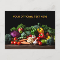 Benutzerdefiniertes Textfrischen Gemüse