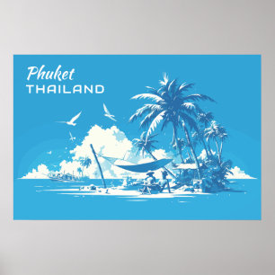 Benutzerdefiniertes Texthandbuch Thailand Poster