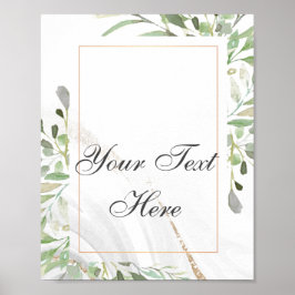 Benutzerdefiniertes Textposter mit Wasserfarbe Poster