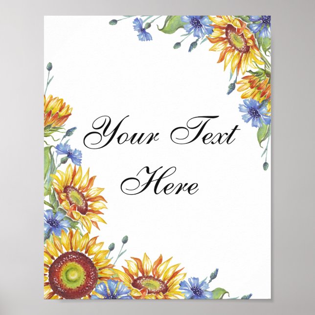 Benutzerdefiniertes Textposter Poster (Vorne)