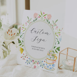 Benutzerdefiniertes Textsignieren für die Whimsica Sockelschild