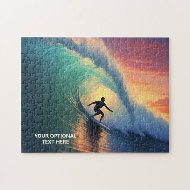Benutzerdefiniertes Textsurfen Puzzle (Horizontal)