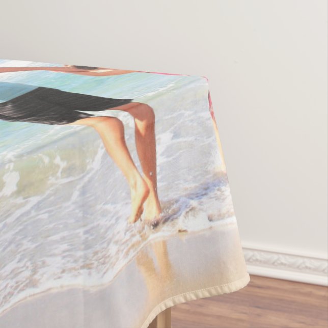 Benutzerdefiniertes Texttablett für FotoCollage -  Tischdecke (Beispiel)