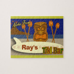 Benutzerdefiniertes Tiki-Bar-Schild Puzzle