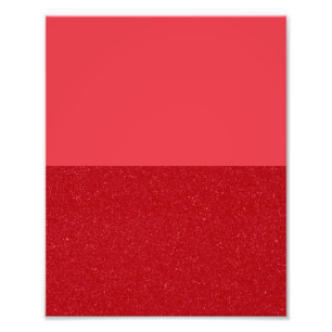 Benutzerdefiniertes Tomatenrot geteiltes Poster: G Fotodruck