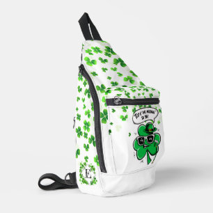 Benutzerdefiniertes 'Top O' The Mornin' Shamrock' Crossbody Bag