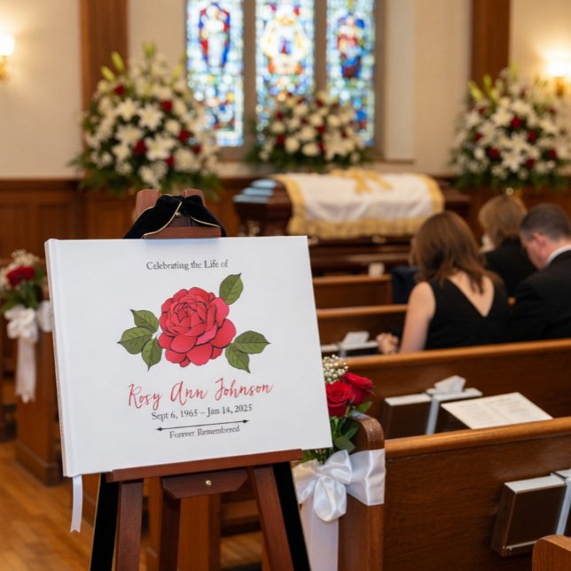 Benutzerdefiniertes Trauer-Gästebuch Gästebuch (Von Creator hochgeladen)