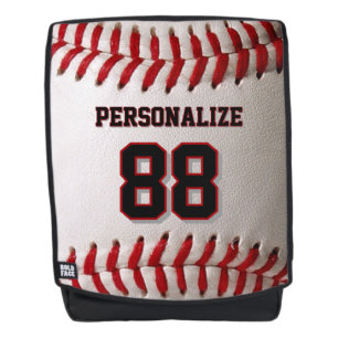 Benutzerdefiniertes Trikot Nummer & Name Baseballs Rucksack