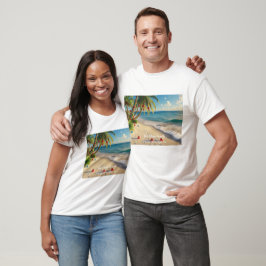 Benutzerdefiniertes tropisches Weihnachts-Familien T-Shirt