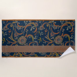 Benutzerdefiniertes Tumeric + Ingwer Swirl Motiv  Strandtuch