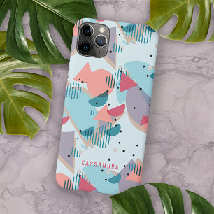 Benutzerdefiniertes Türkisblau-Blush-Pfirsich-Oran iPhone 16 Pro Max Hülle