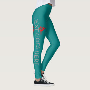 Benutzerdefiniertes Turnen Namensdesign über Türki Leggings