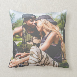 Benutzerdefiniertes umkehrbares zwei Foto Kissen