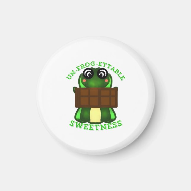 Benutzerdefiniertes Un-frog-ettable Süßigkeits-Fro Magnet (Vorne)