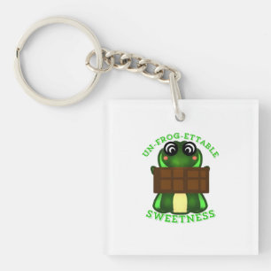 Benutzerdefiniertes Un-frog-ettable Süßigkeits-Fro Schlüsselanhänger