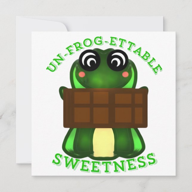 Benutzerdefiniertes Un-frosch-vergessliches Süßigk (Vorderseite)