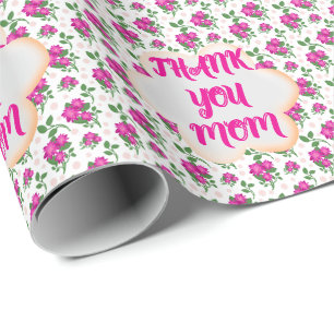 Benutzerdefiniertes und personalisiertes Blumenmus Geschenkpapier