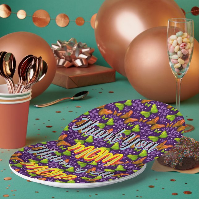 Benutzerdefiniertes und personalisiertes Geschenk  Pappteller (Multi)