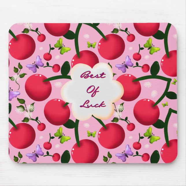 Benutzerdefiniertes und personalisiertes Kirsch-Sc Mousepad (Vorne)