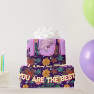 Benutzerdefiniertes und personalisiertes Muttertag Geschenkpapier