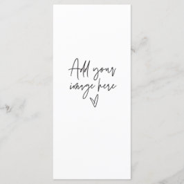 Benutzerdefiniertes Unterschreiben Hochzeitkarte A Menükarte