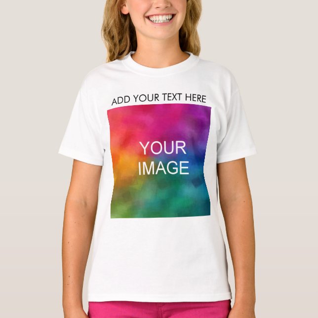 Benutzerdefiniertes Upload-Foto Hinzufügen von Kin T-Shirt (Vorderseite)