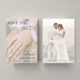 Benutzerdefiniertes Verlobung Ring Foto verblasst  Save The Date