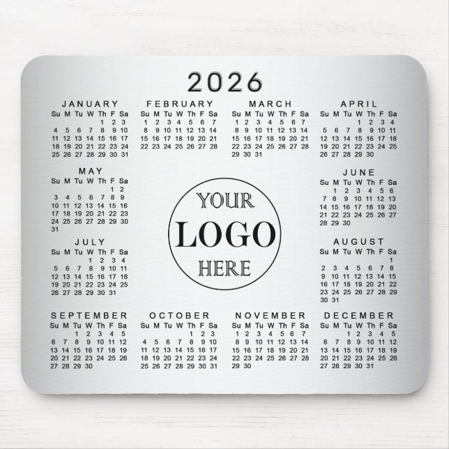 Benutzerdefiniertes verschwommenes graues Logo für Mousepad (Vorne)