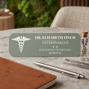 Benutzerdefiniertes veterinärmedizinisches Namenss Namensschild