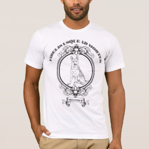 Benutzerdefiniertes Vintage-Deutscher-Schaeferhund T-Shirt