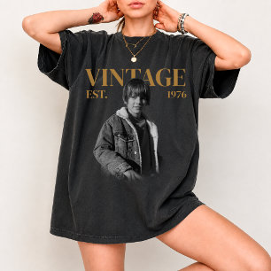 Benutzerdefiniertes Vintage-Foto-Geburtstags-Shirt T-Shirt