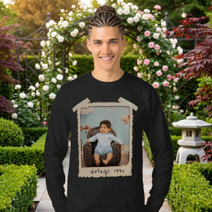 Benutzerdefiniertes Vintage-Foto-Geburtstags-Shirt T-Shirt