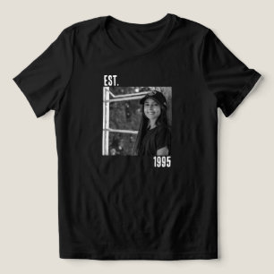Benutzerdefiniertes Vintage-Foto und Jahr 30. Gebu Tri-Blend Shirt