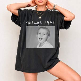 Benutzerdefiniertes Vintage-Foto und Jahr Nostalgi T-Shirt