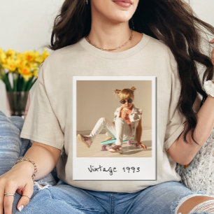 Benutzerdefiniertes Vintage-Foto und Jahr Nostalgi T-Shirt
