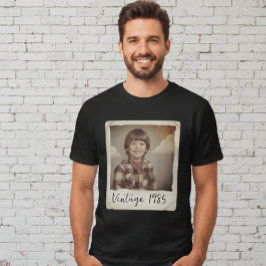 Benutzerdefiniertes Vintage-Foto- und Jahr-Shirt,  T-Shirt