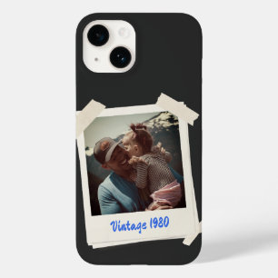 Benutzerdefiniertes Vintage-Foto- und Jahresgesche Case-Mate iPhone 14 Hülle
